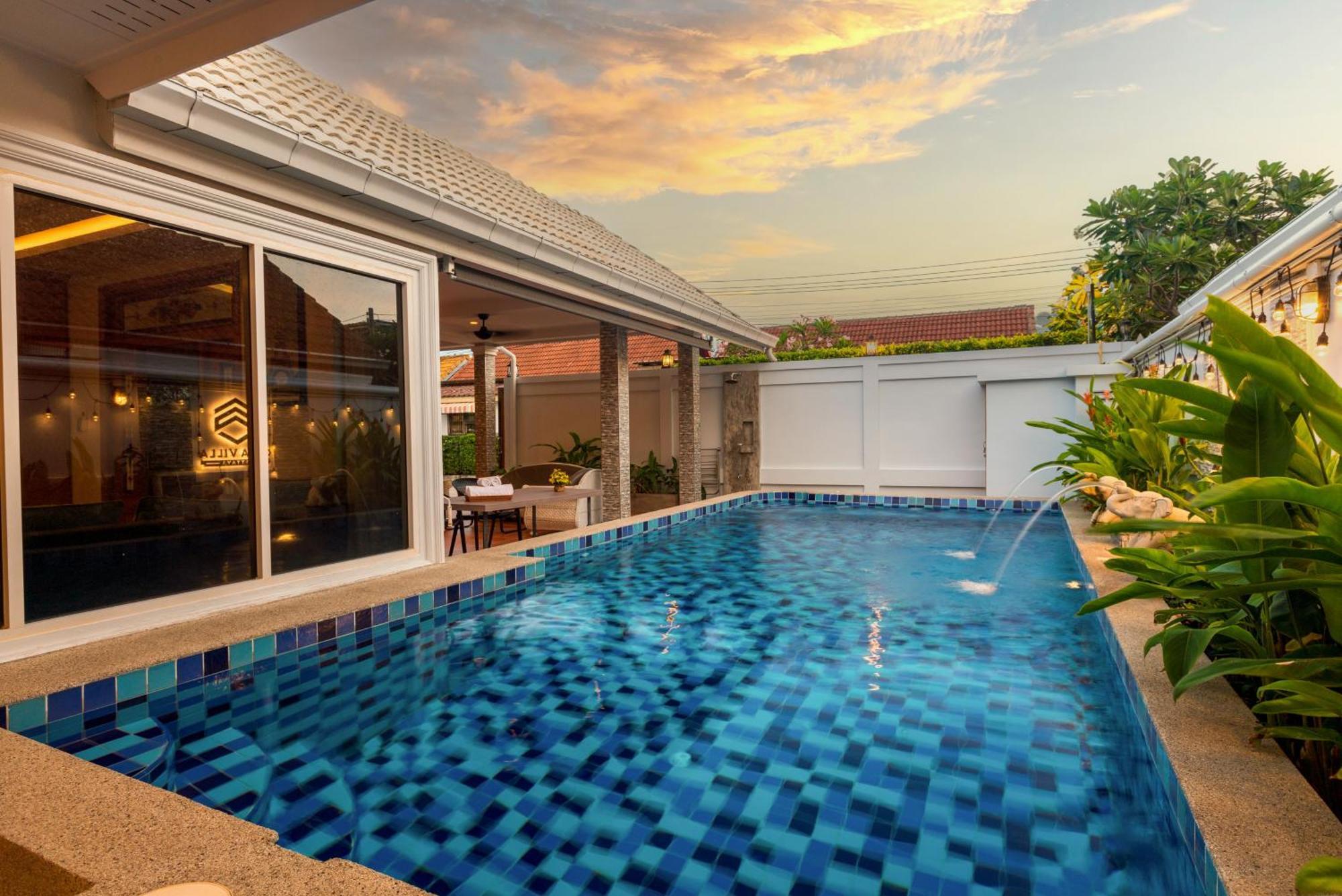 Pattaya Private Villa - Pool,Sauna,Snooker,Bbq Exterior photo