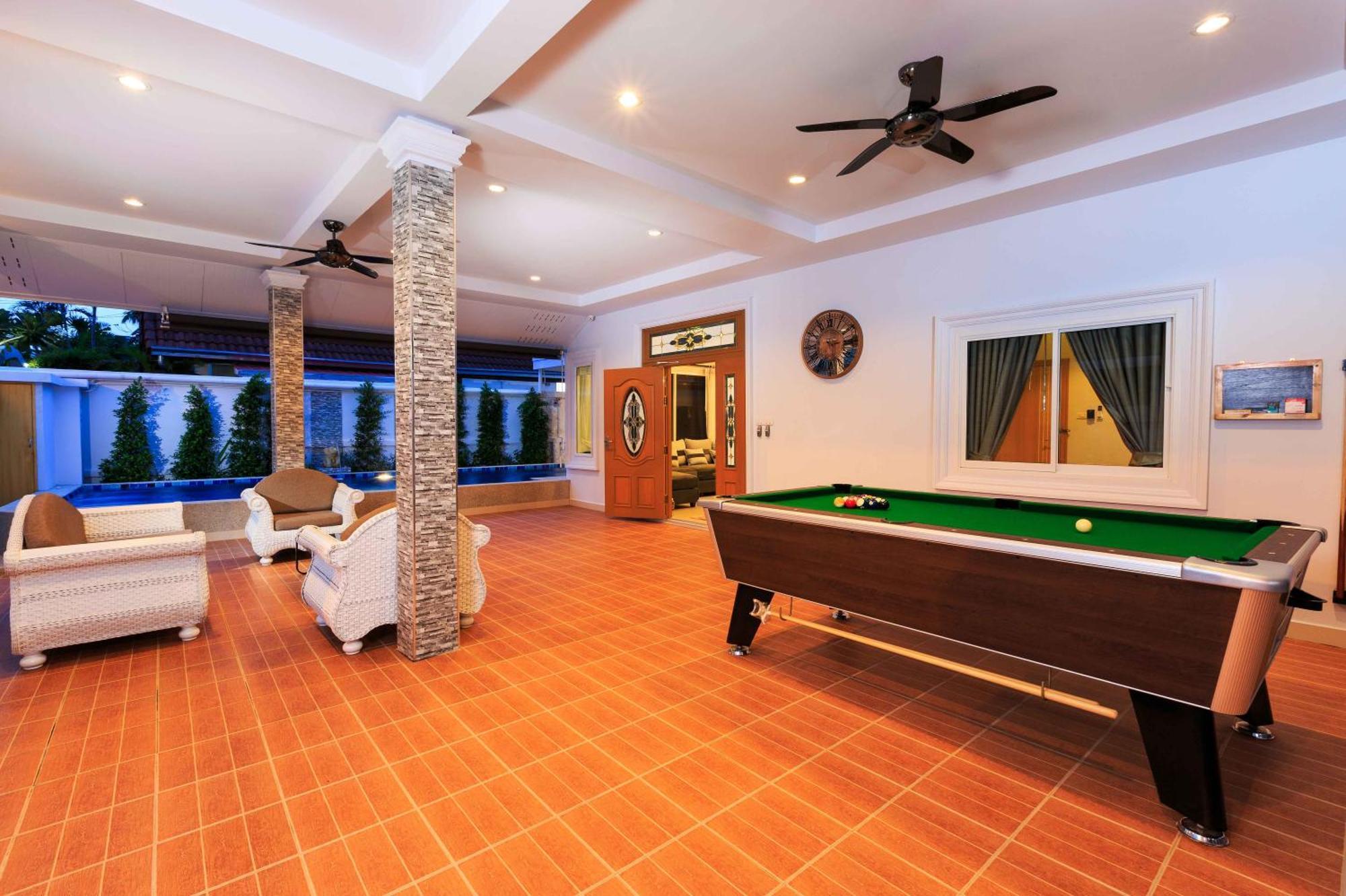 Pattaya Private Villa - Pool,Sauna,Snooker,Bbq Exterior photo